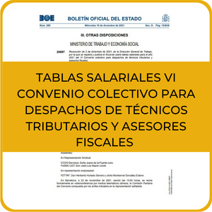 COMISIÓN PARITARIA DEL VI CONVENIO COLECTIVO PARA DESPACHOS DE TÉCNICOS TRIBUTARIOS Y ASESORES FISCALES (6)